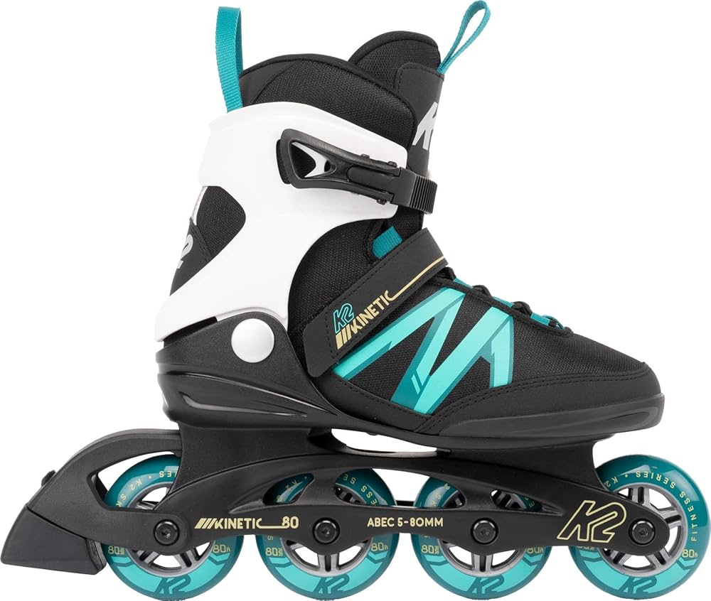 Amazon.com : K2 Skate Kinetic 80 W, Color: Black/Turquoise